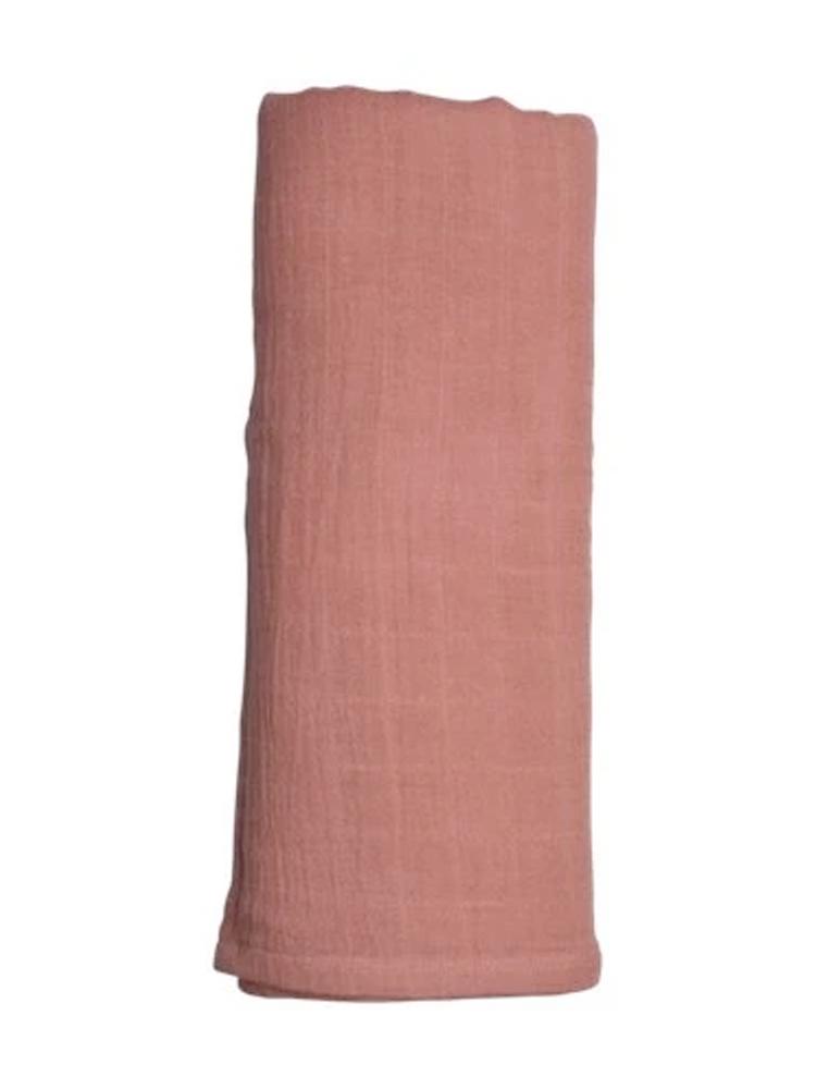 Organic Multiuse Swaddle Wrap For Baby By Fabelab - Extra Large 1.2m Clay Pink