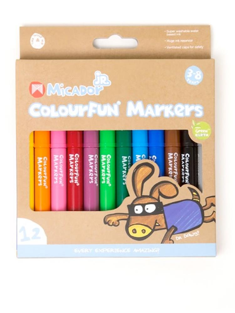 Micador jR. - Colourfun Recyclable Markers - Box of 12 - Stylemykid.com