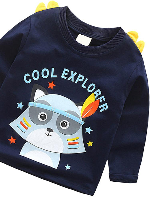 Spikes Out - Cool Explorer Boys/ Girls Navy Blue Sweatshirt - Stylemykid.com