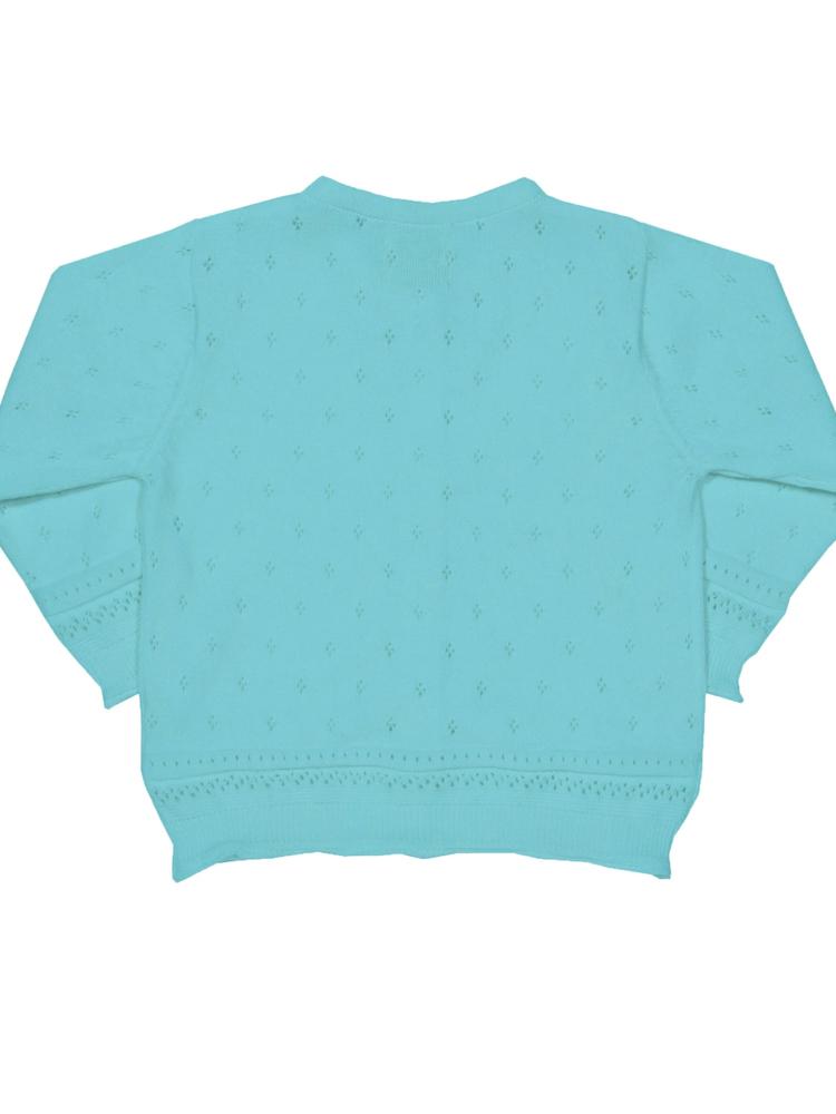 KITE Organic - Aqua Blue Cove Girls Cardigan - 3 to 4 Years - Stylemykid.com