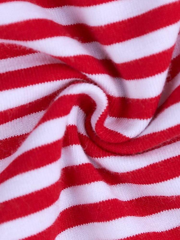 Dino Hook Short Sleeve T-shirt - Red and White Striped - Stylemykid.com