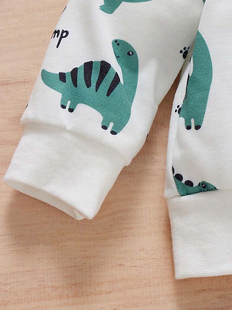 Baby & Kids Dinosaur Top and Green Joggers - 2 Piece Outfit - Stylemykid.com