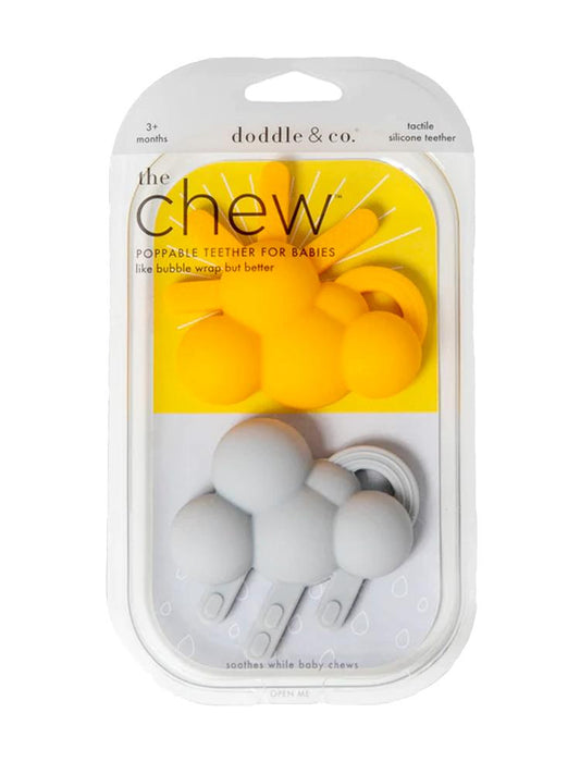 Doddle & Co - Baby Chew Teether - 2 Pack - The Chew - Hello Sunshine & Looks Like Rain - Stylemykid.com