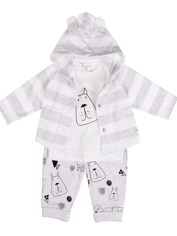 Babybol - Dream Doggy Baby 3 Piece Outfit with 3D Ears Hoody 18 to 24 Months - Stylemykid.com