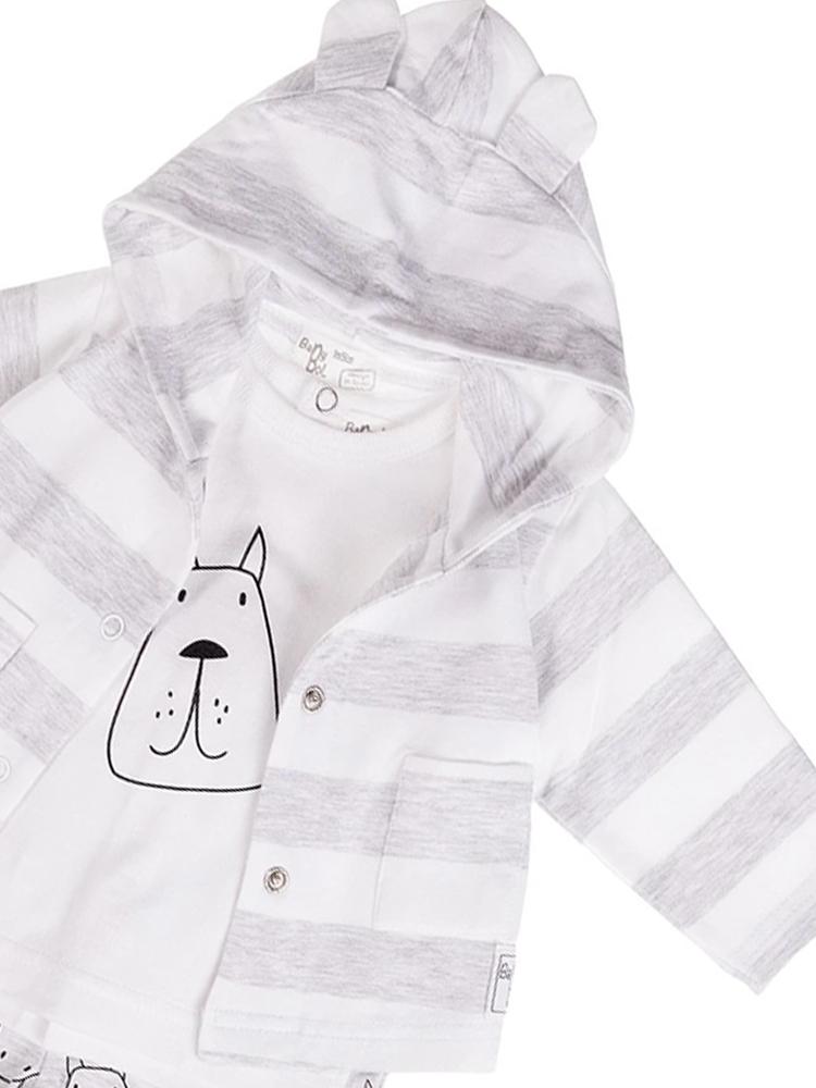 Babybol - Dream Doggy Baby 3 Piece Outfit with 3D Ears Hoody 18 to 24 Months - Stylemykid.com