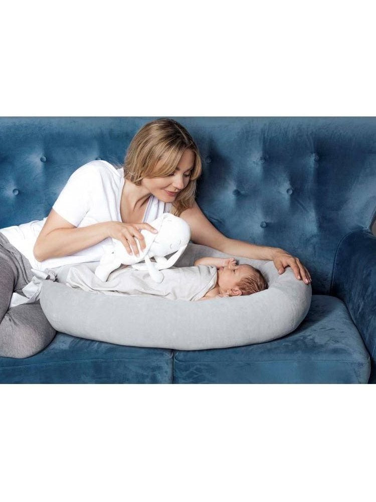 Effiki - Velvet Baby Nest - Blue - Stylemykid.com