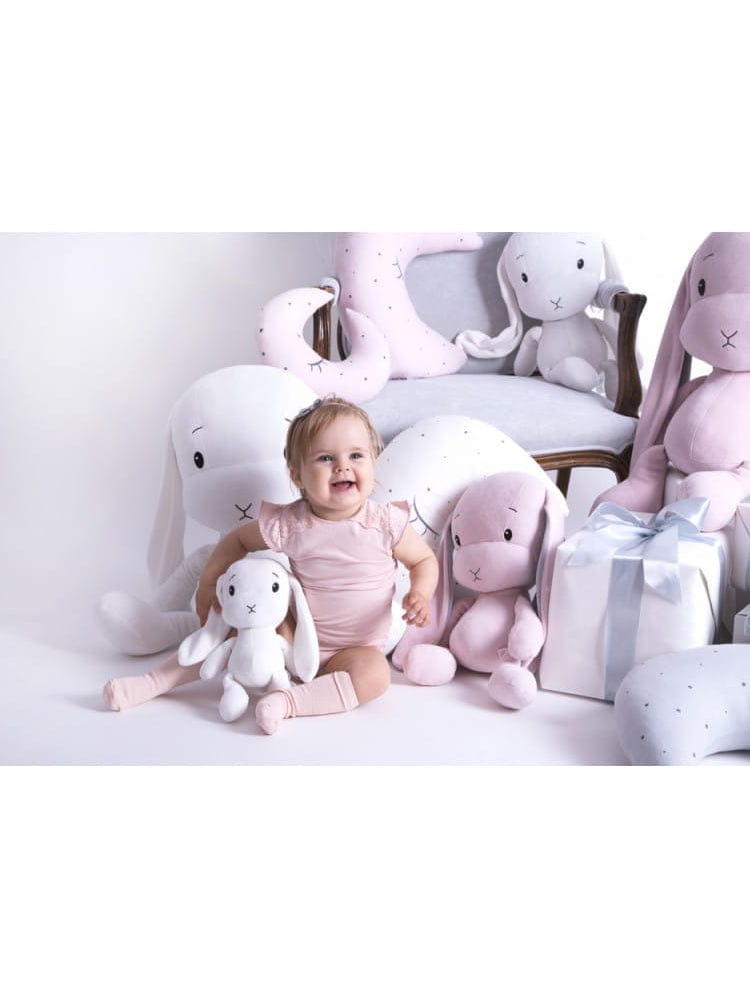 Effiki - White Bunny Baby Comforter Soft Toy - 20cm - Stylemykid.com