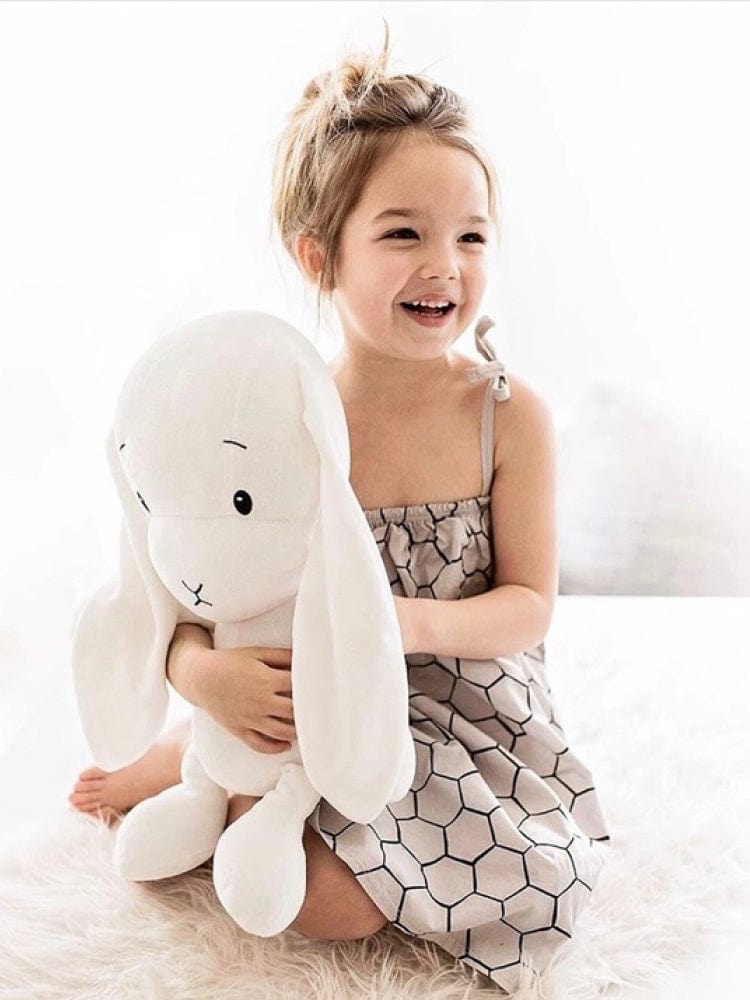 Effiki - White Bunny Baby Comforter Soft Toy - Medium 35cm - Stylemykid.com