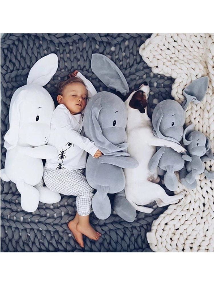 Effiki - White Bunny Baby Comforter Soft Toy - Medium 35cm - Stylemykid.com