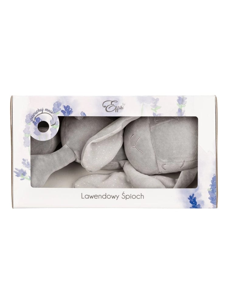 Effiki - Lavender Sleepyhead Bunny Comforter Toy - Grey - Stylemykid.com