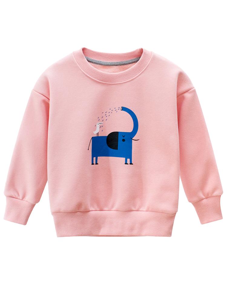 Elephant & Friend - Pink Sweatshirt - Stylemykid.com