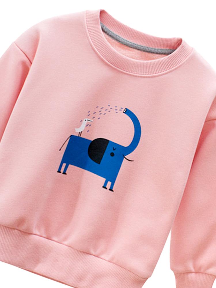 Elephant & Friend - Pink Sweatshirt - Stylemykid.com