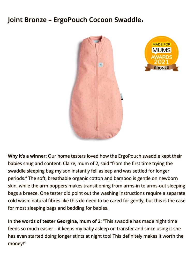 Cocoon Swaddle Bag 2.5 Tog For Baby By ergoPouch Berries