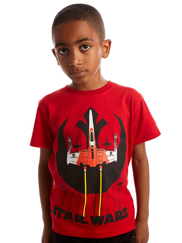 Star Wars Rebel Squadron Red and Black T-Shirt - 3 to 7 years - Stylemykid.com