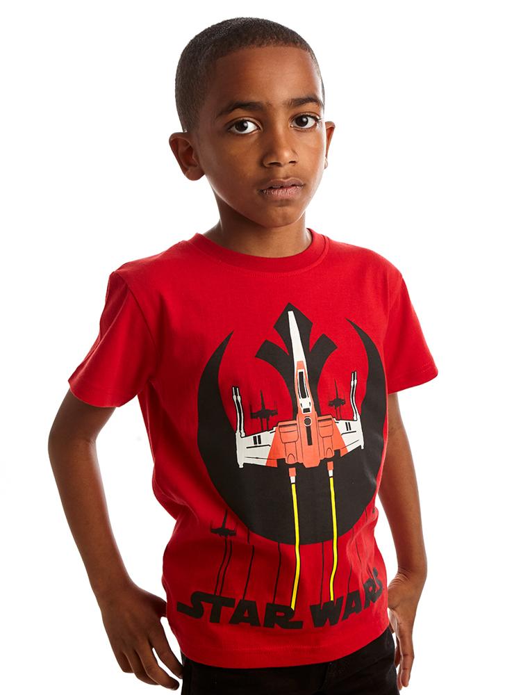 Star Wars Rebel Squadron Red and Black T-Shirt - 3 to 7 years - Stylemykid.com