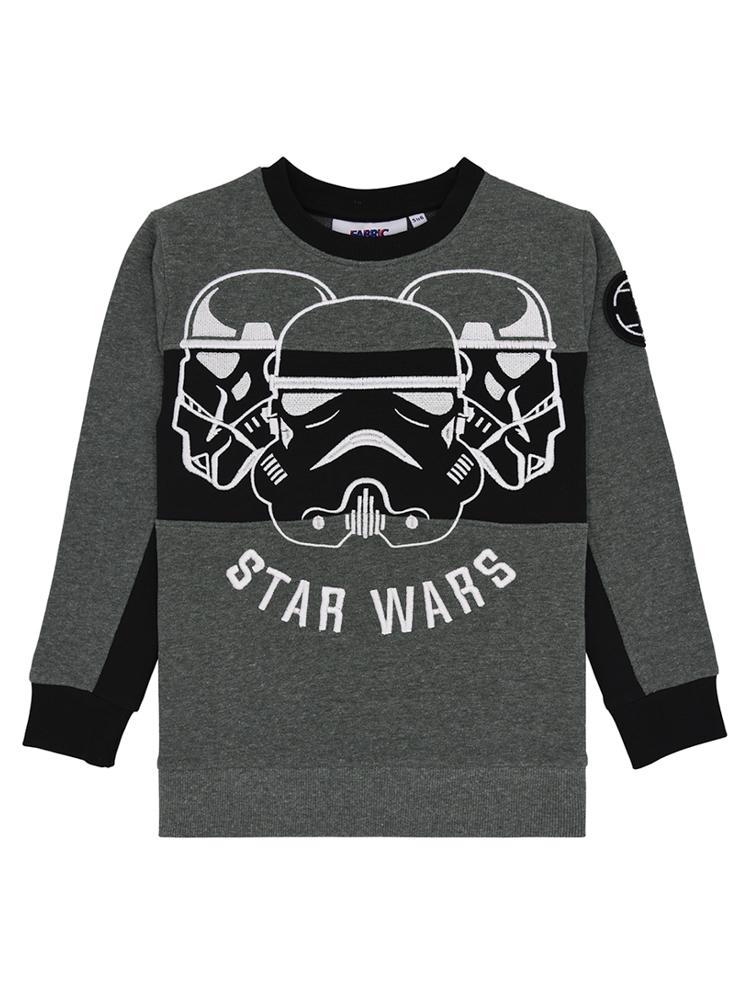 Star Wars Ultimate Stormtrooper Grey, Black and White Sweatshirt - 3 to 7 Years - Stylemykid.com