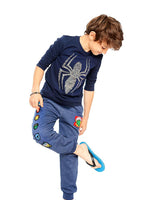 Spider-Man Metallic Spider Embroidery Long Sleeve Top - 3to6Years - Stylemykid.com