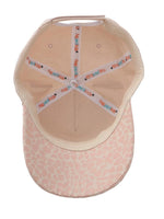 Flapjack Kids - Girls Baseball Cap - Leopard with 3D Ears & Embroidered Face - Pink - Stylemykid.com