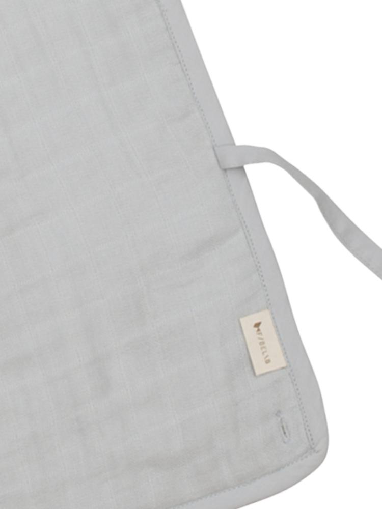 Fabelab - Organic Large Feeding Pocket Bib with Terry Backing - Icy Grey - Stylemykid.com