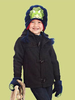 Flapjack Kids - Reversible Winter Hat - Dinosaurs - 6 months to 6 years - Stylemykid.com