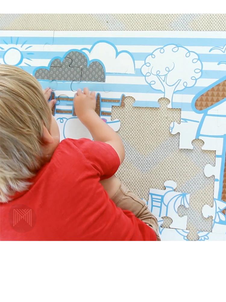 Micador early stART - Puzzletivities Colour In Floor Puzzle - Giant Jigsaw Colouring Set - Stylemykid.com
