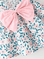 Daisy Chain Pink - Girls Pink Daisy Print Dress with Summer Hat and Bow Back - Stylemykid.com