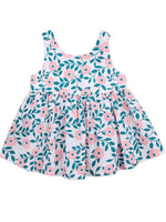 Daisy Chain Pink - Girls Pink Daisy Print Dress with Summer Hat and Bow Back - Stylemykid.com