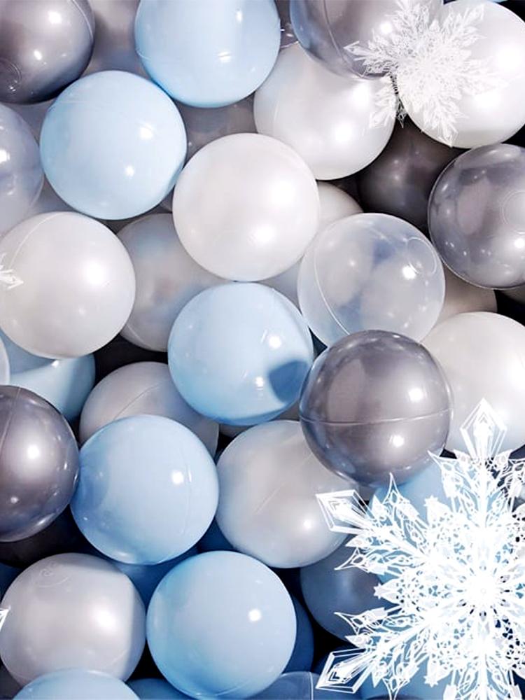 MeowBaby - Frozen - Luxury Round Ball Pit Set with 250 Balls - Kids Ball Pool - 90cm Diameter (UK and Europe Only) - Stylemykid.com