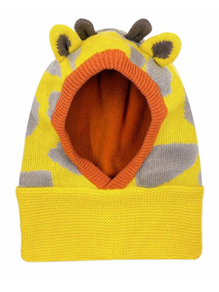 Zoocchini - Baby & Toddler Knitted Balaclava Hat - Jamie the Giraffe - 6 to 24 months - Stylemykid.com
