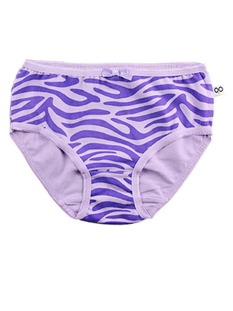 Zoocchini - Girls Organic Cami Organic Underwear Set - Ziggy the Zebra/Lavender 2 to 6 Y - Stylemykid.com