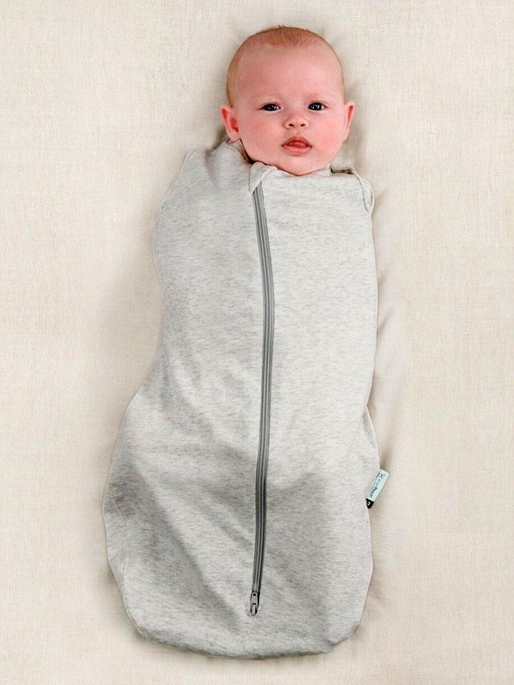 Cocoon Swaddle Bag 0.2 Tog For Baby By ergoPouch Grey Marle