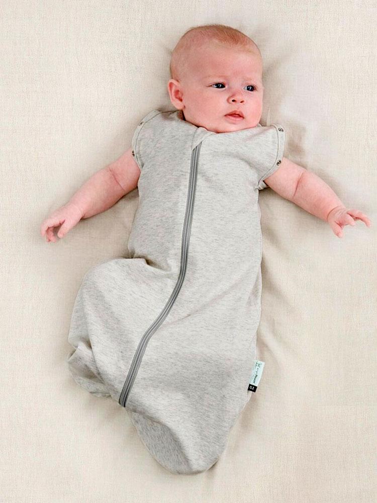 Cocoon Swaddle Bag 0.2 Tog For Baby By ergoPouch Grey Marle