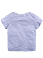 Heavy Dinosaurs Short Sleeve T-Shirt - Grey and Red - Stylemykid.com