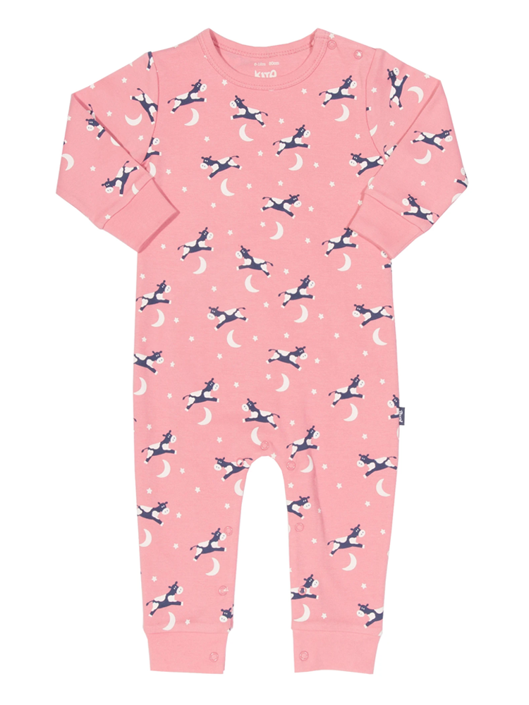 KITE Hey Diddle Rose Pink Organic Romper - Newborn and 1M - Stylemykid.com