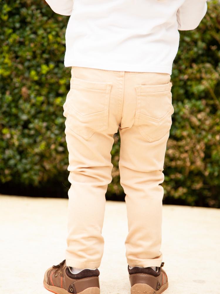 Babybol - Kids Beige Soft Jeans - Pull Up Style for 1 - 6 Years - Stylemykid.com