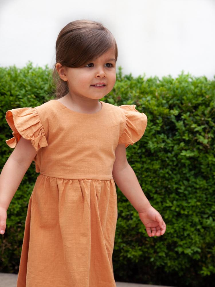 White Tie Bow Back Girls Party Dress - 9m to 12m - Stylemykid.com