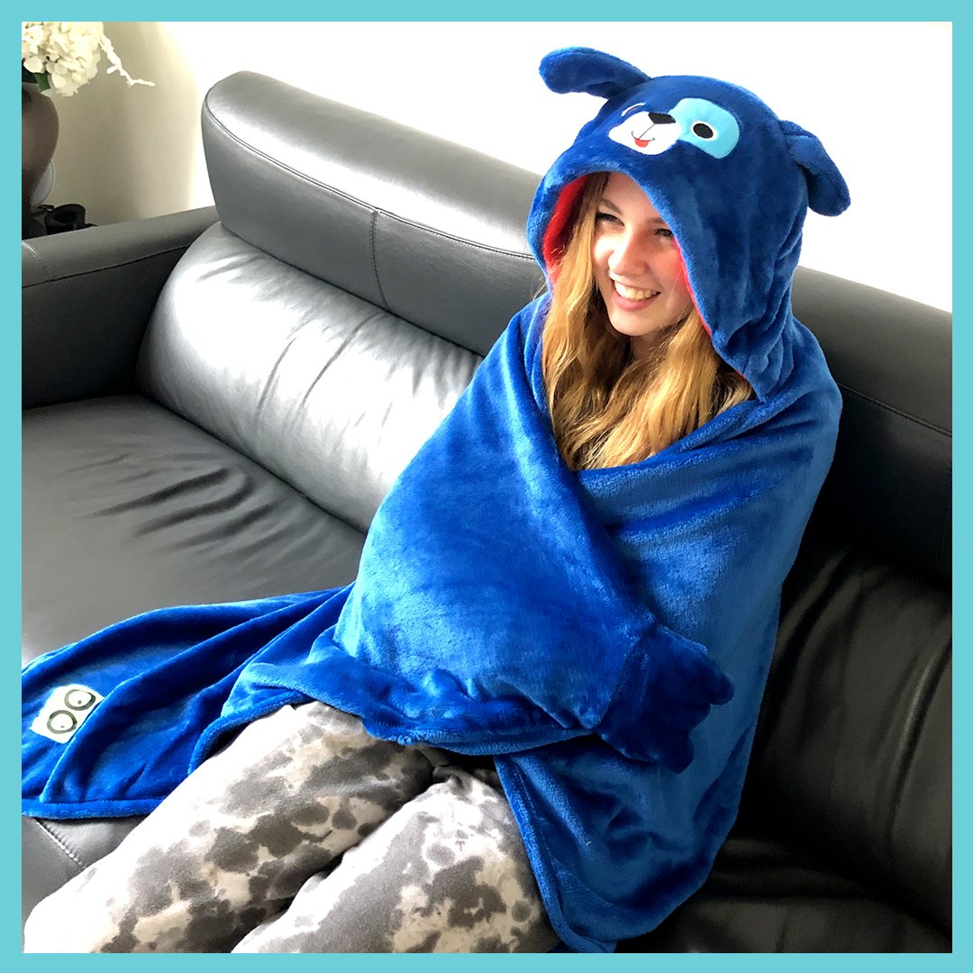 Zoocchini - Kids Large Wearable Hooded Blanket - Brown Bear - 3 years up - Stylemykid.com