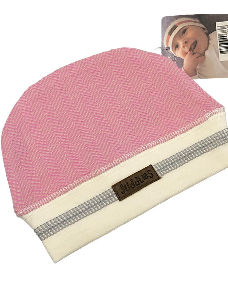 Juddlies - Organic Sunset Pink Baby Beanie Hat - Cottage Collection - Stylemykid.com