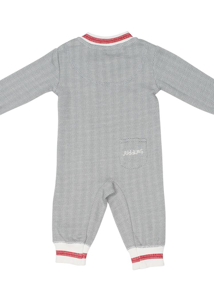 Juddlies - Organic Driftwood Grey Baby Sleepsuit / Playsuit - Cottage Collection - Stylemykid.com
