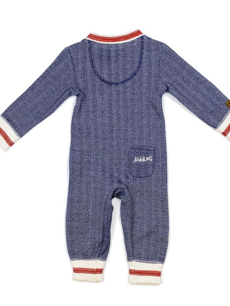 Juddlies - Organic Lake Blue Baby Sleepsuit / Playsuit - Newborn to 3 M - Stylemykid.com