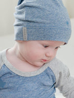 Juddlies - Organic Denim Blue Slouchy Baby Hats - Raglan Collection - Pack of 2 - 0-4M - Stylemykid.com