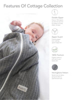 Juddlies - 2.5 Tog Dream Sack Baby Sleeping Bag - Bear Black - Organic Cottage Collection - Stylemykid.com