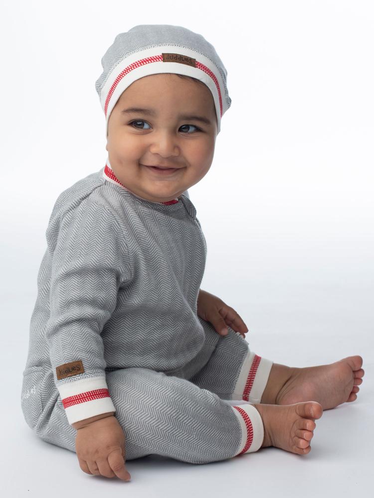 Juddlies - Organic Driftwood Grey Baby Beanie Hat - Cottage Collection - Stylemykid.com