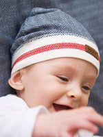 Juddlies - Organic Lake Blue Baby Beanie Hat - Cottage Collection - Stylemykid.com