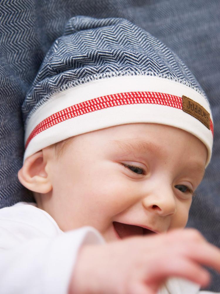 Juddlies - Organic Lake Blue Baby Beanie Hat - Cottage Collection - Stylemykid.com
