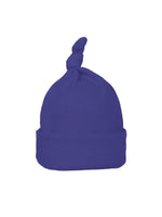Newborn Royal Blue Knotted Baby Hat - Everyday Collection - Stylemykid.com