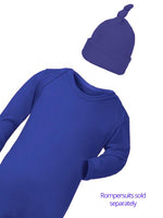 Newborn Royal Blue Knotted Baby Hat - Everyday Collection - Stylemykid.com