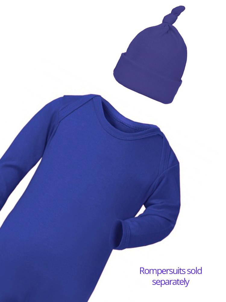Newborn Royal Blue Knotted Baby Hat - Everyday Collection - Stylemykid.com