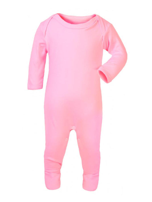 Pretty Pink Footed Rompers Sleepsuit - Everyday Collection 3 to 12 months - Stylemykid.com