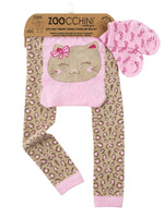 Zoocchini - Baby Leggings & Socks Set - Grip+Easy Comfort Crawlers - Kallie the Kitten 12 to 18 Months - Stylemykid.com